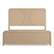 Furniture of America Tissen Rounded Edges Panel Wood Queen Bed in Natural