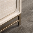 Furniture of America Don Wood and Metal Panel King Bed in Light Oak