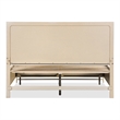 Furniture of America Don Wood and Metal Panel King Bed in Light Oak