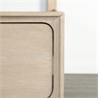 Furniture of America Don Wood and Metal Panel King Bed in Light Oak
