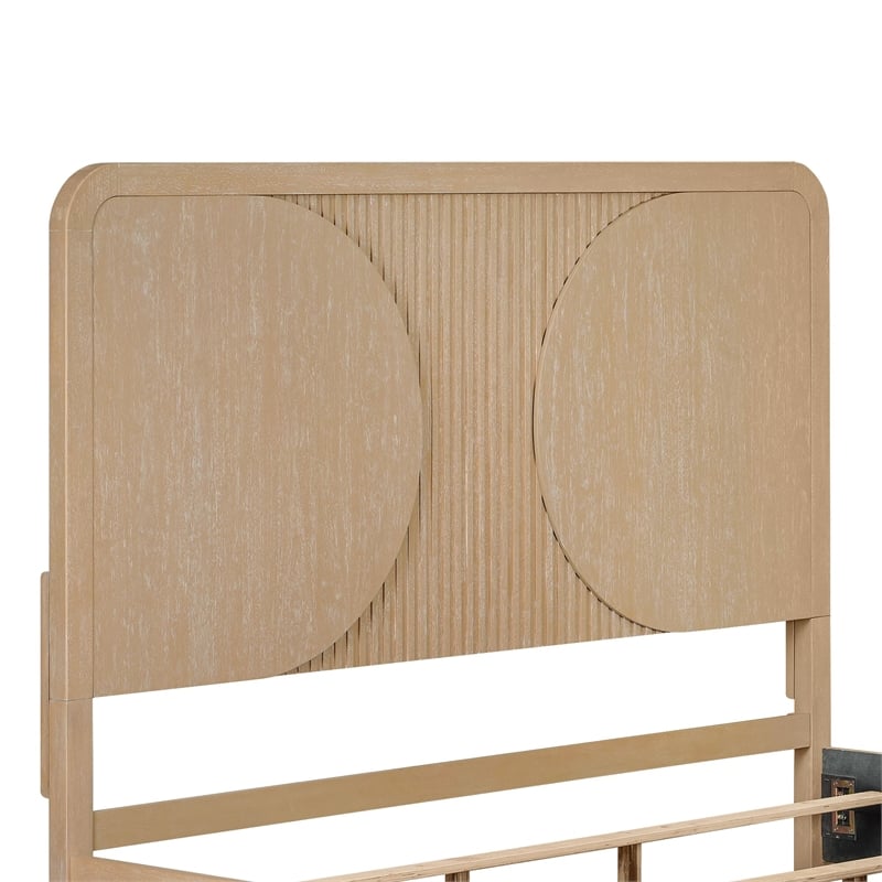 Furniture of America Tissen Wood King 3-Piece Bedroom Set in Natural