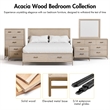 Furniture of America Don Wood Queen 3-Piece Bedroom Set in Light Oak