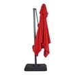 Furniture of America Harrell Polyester 10' Double Top Square Umbrella in Red