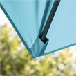 Furniture of America Harrell Polyester 10' Double Top Square Umbrella in Teal