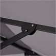 Furniture of America Maynard Polyester 8' Double Top Square Umbrella in Gray