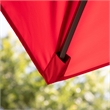 Furniture of America Maynard Polyester 8' Double Top Square Umbrella in Red