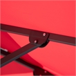 Furniture of America Maynard Polyester 8' Double Top Square Umbrella in Red