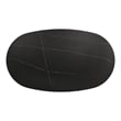 Furniture of America Elara Iron and Faux Marble Pedestal Dining Table in Black