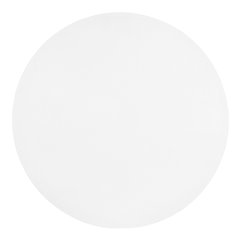 Furniture of America Elara Wood Iron Pedestal Round Dining Table in White