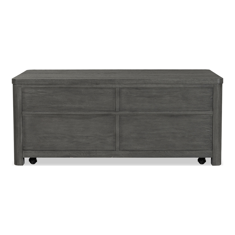 Furniture of America Selyra Wood Lift-Top Coffee Table in Gray