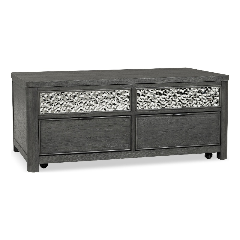 Furniture of America Selyra Wood Lift-Top Coffee Table in Gray