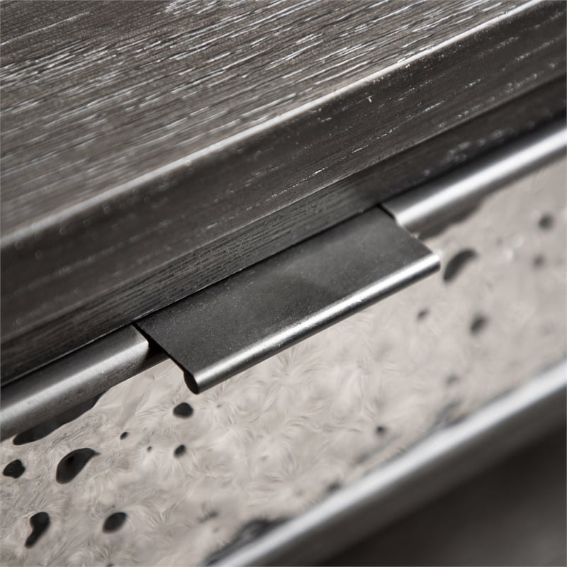 Furniture of America Selyra Wood 1-Drawer Gray End Table with Shelf