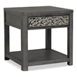 Furniture of America Selyra Wood 1-Drawer Gray End Table with Shelf