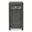 Furniture of America Selyra Wood Gray Chairside Table with Charging Port and USB