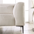 Furniture of America Millie Cotton Linen Sectional with Left Chaise in White