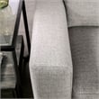 Furniture of America Elhole FSC and OEKO TEX Certified Chenille Loveseat in Gray