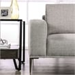 Furniture of America Elhole FSC and OEKO TEX Certified Chenille Loveseat in Gray