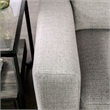 Furniture of America Elhole Chenille Sectional with Left Chaise in Gray
