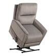 Furniture of America Nightfall Gray Fabric Power Lift Recliner with USB Port