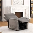 Furniture of America Nightfall Gray Fabric Power Lift Recliner with USB Port