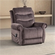 Furniture of America Sunbeam Fabric Power Lift Recliner in Dark Gray