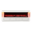 Furniture of America Alcala Wood White 71-Inch TV Stand With Electric Fire Place