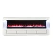 Furniture of America Alcala Wood White 71-Inch TV Stand With Electric Fire Place