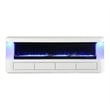 Furniture of America Alcala Wood White 71-Inch TV Stand With Electric Fire Place