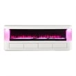 Furniture of America Alcala Wood White 71-Inch TV Stand With Electric Fire Place