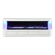 Furniture of America Alcala Wood White 71-Inch TV Stand With Electric Fire Place