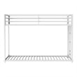 Furniture of America Celsior Metal Twin over Twin Bunk Bed in White