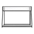 Furniture of America Pramit Metal Twin over Full Bunk Bed in Black