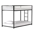 Furniture of America Pramit Metal Twin over Twin Bunk Bed in Black