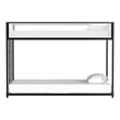 Furniture of America Pramit Metal Twin over Twin Bunk Bed in Black