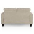 Furniture of America Reese Chenille Beige Loveseat with Cup Holders