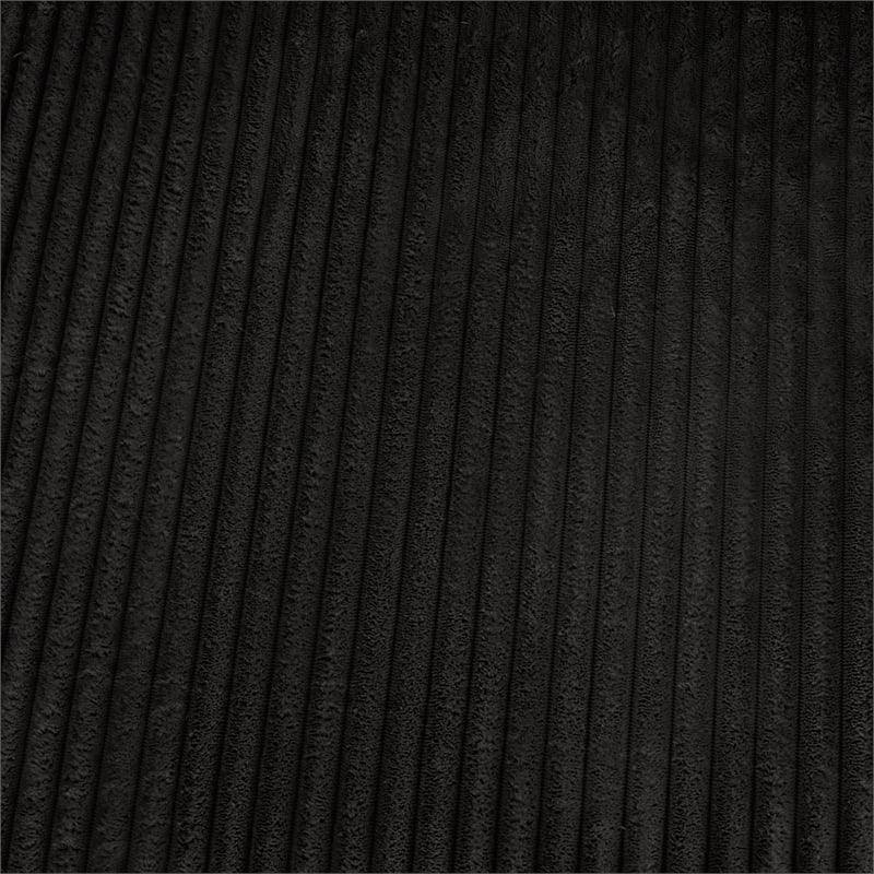 Furniture of America Reese Chenille Black Loveseat with Cup Holders