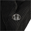 Furniture of America Reese Chenille Black Loveseat with Cup Holders