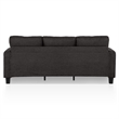 Furniture of America Reese Fabric Dark Gray Sofa with Cup Holders and USBs