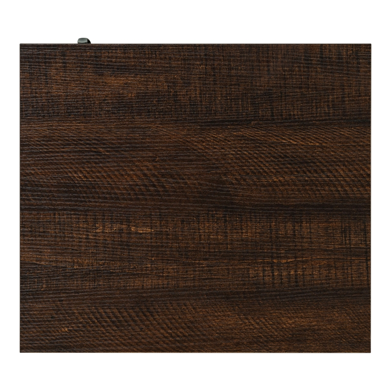 Furniture of America Cavill Wood Side Table with Shelf and Door in Gray