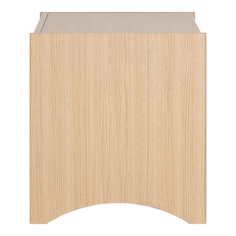 Furniture of America Cole Wood Natural 1-Drawer Pet-Friendly Design Side Table