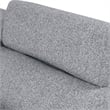 Furniture of America Nuesi Fabric Sleeper Sectional with Left Chaise in Gray