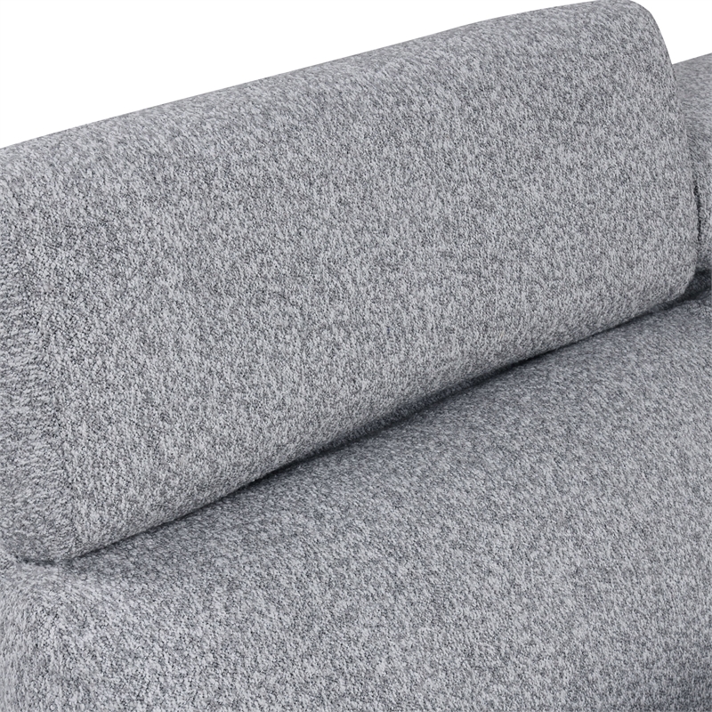 Furniture of America Nuesi Fabric Sleeper Sectional with Right Chaise in Gray