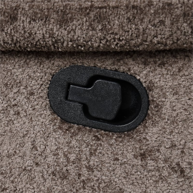 Furniture of America Bello Fabric 2-Piece Manual Reclining Sofa Set in Brown