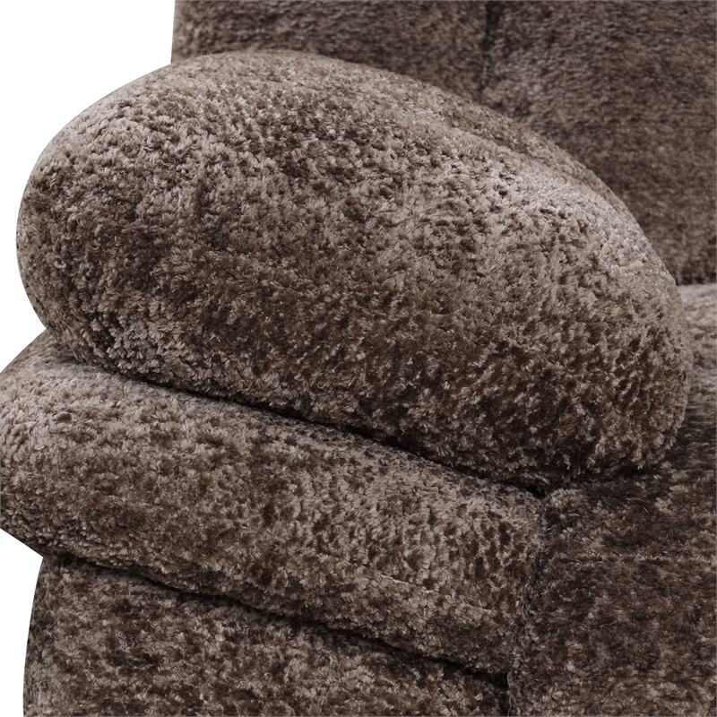 Furniture of America Bello Brown Fabric Power Reclining Sectional with USBs