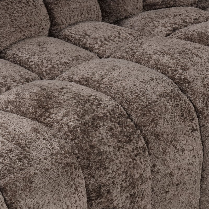 Furniture of America Bello Brown Fabric Power Reclining Sectional with USBs