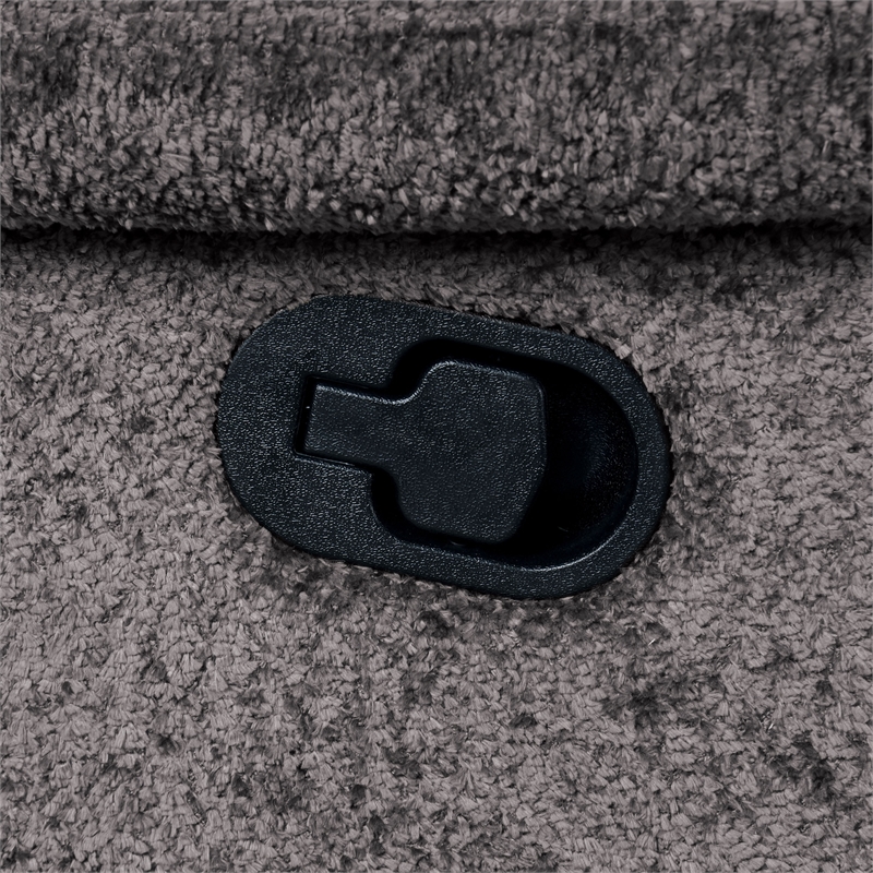 Furniture of America Bello Fabric 2-Piece Manual Reclining Sofa Set in Dark Gray