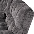 Furniture of America Bello Dark Gray Fabric Power Reclining Sectional with USBs