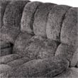 Furniture of America Bello Dark Gray Fabric Power Reclining Sectional with USBs