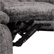 Furniture of America Bello Dark Gray Fabric Power Reclining Sectional with USBs