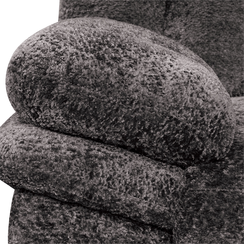 Furniture of America Bello Dark Gray Fabric Power Reclining Sectional with USBs